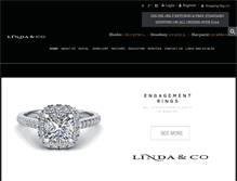 Tablet Screenshot of lindajewellers.com